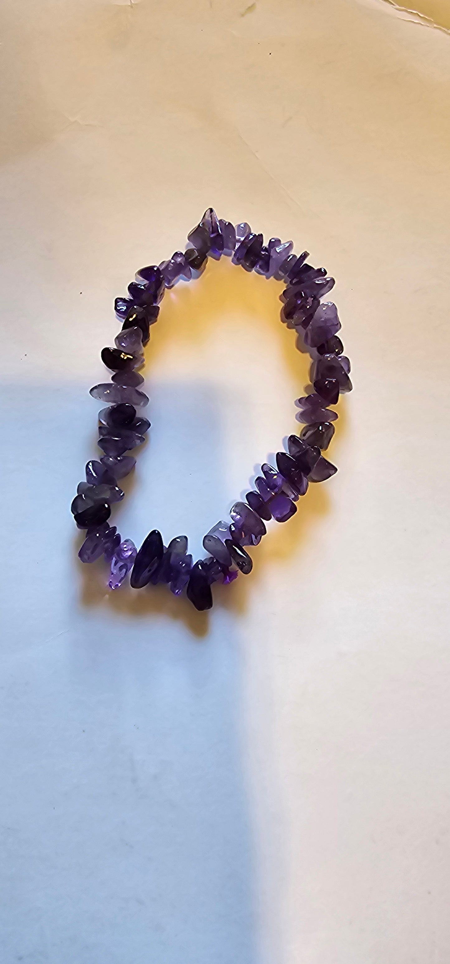 Amethyst Chip Bracelet