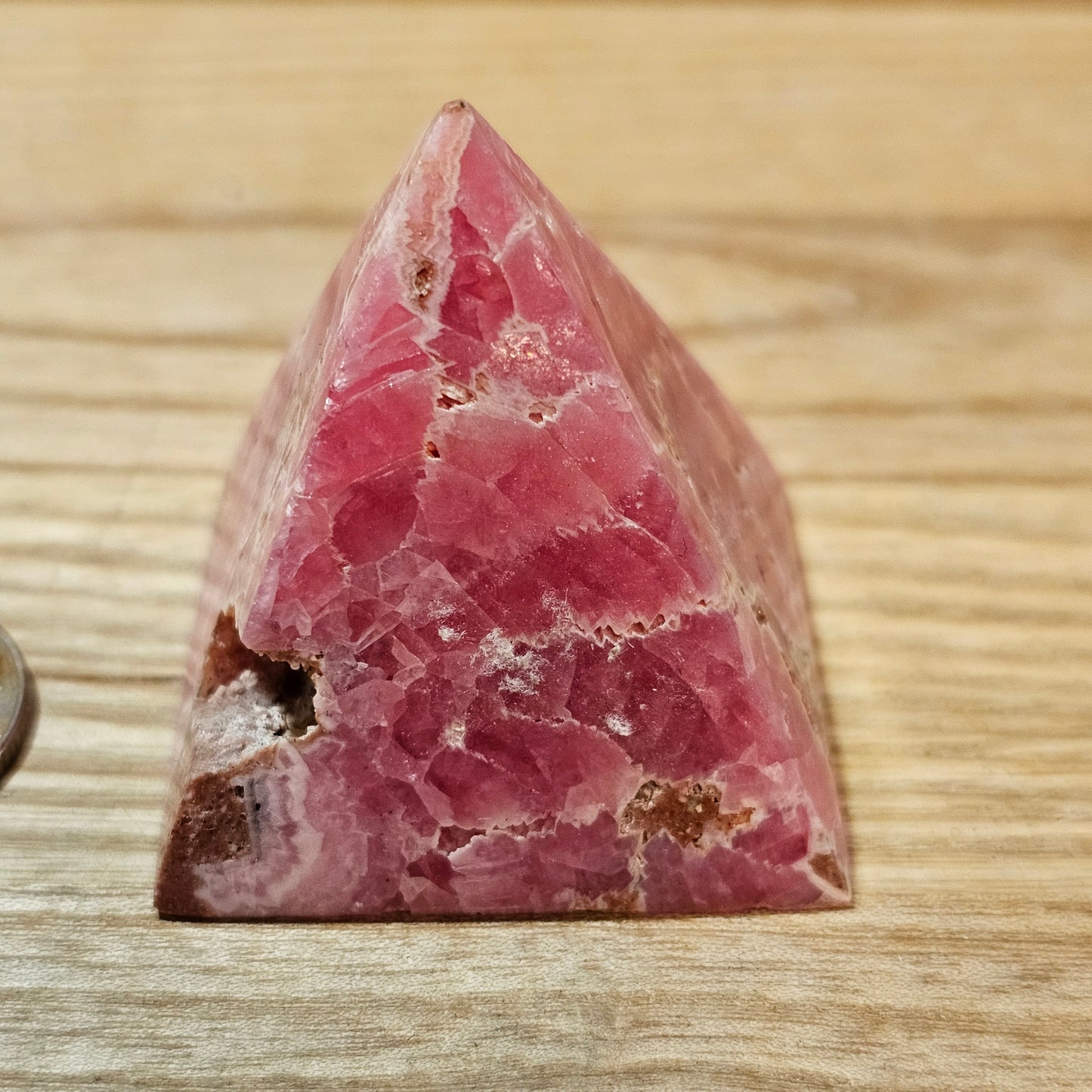 Rhodochrosite Pyramid A Grade