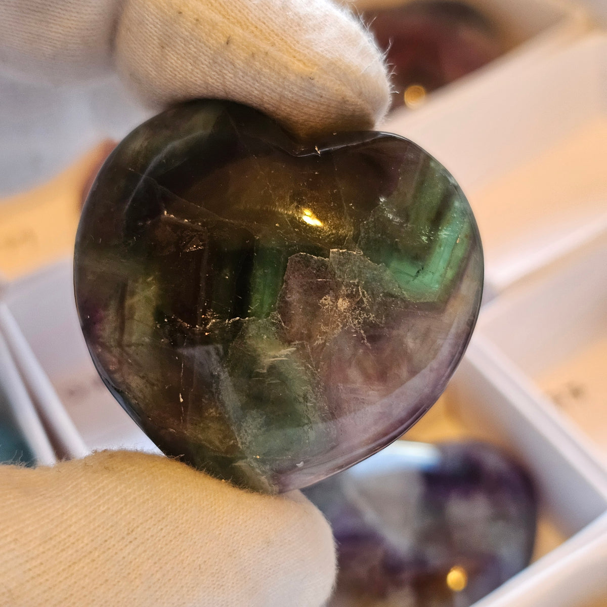 Premium Fluorite Hearts