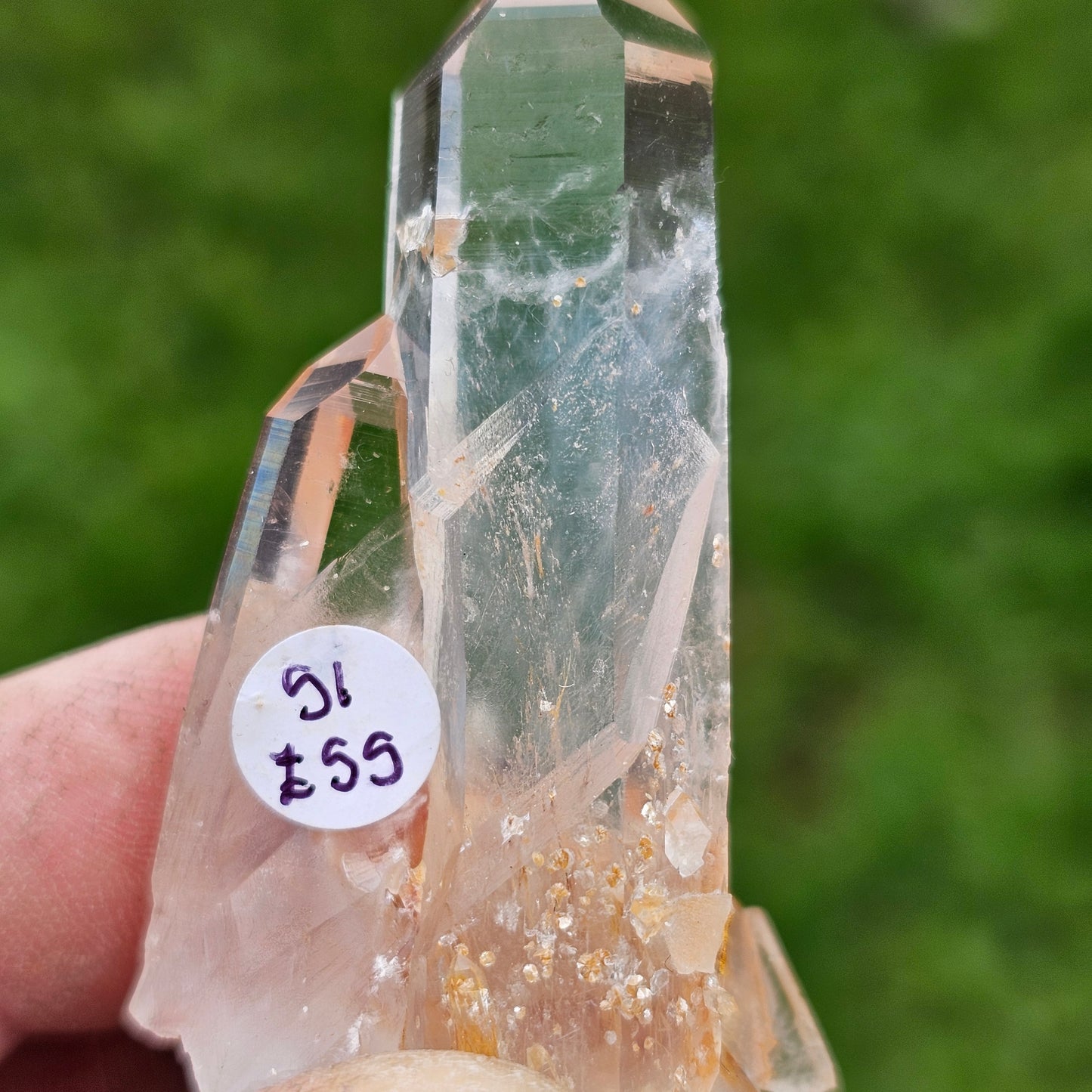 Blue Mist Lemurian Quartz Points