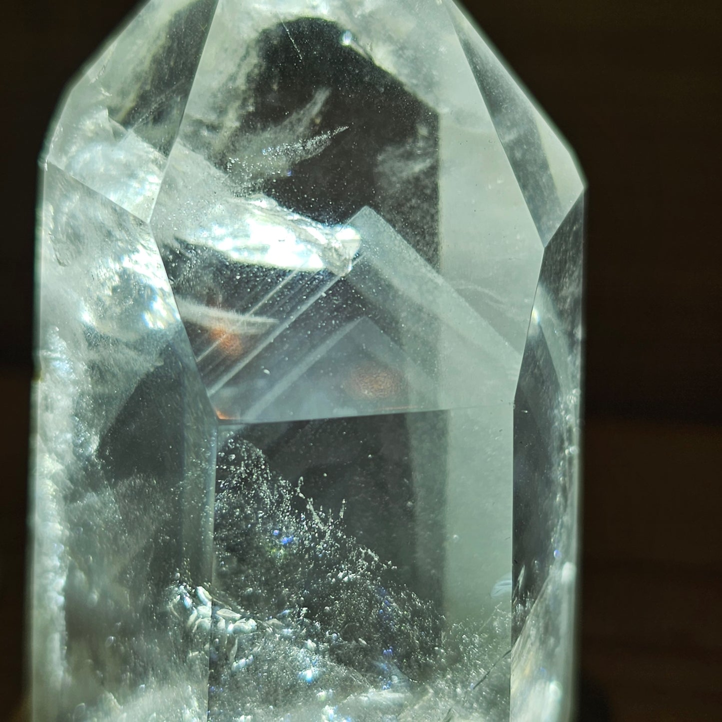 Clear Quartz Point with Multiple Phantoms