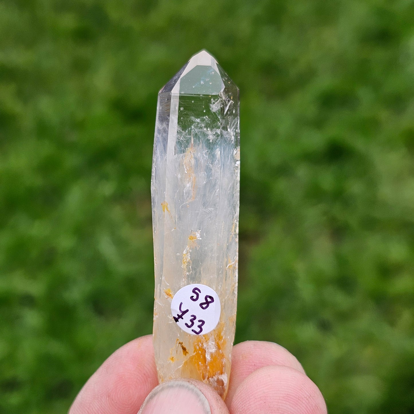 Blue Mist Lemurian Quartz Points