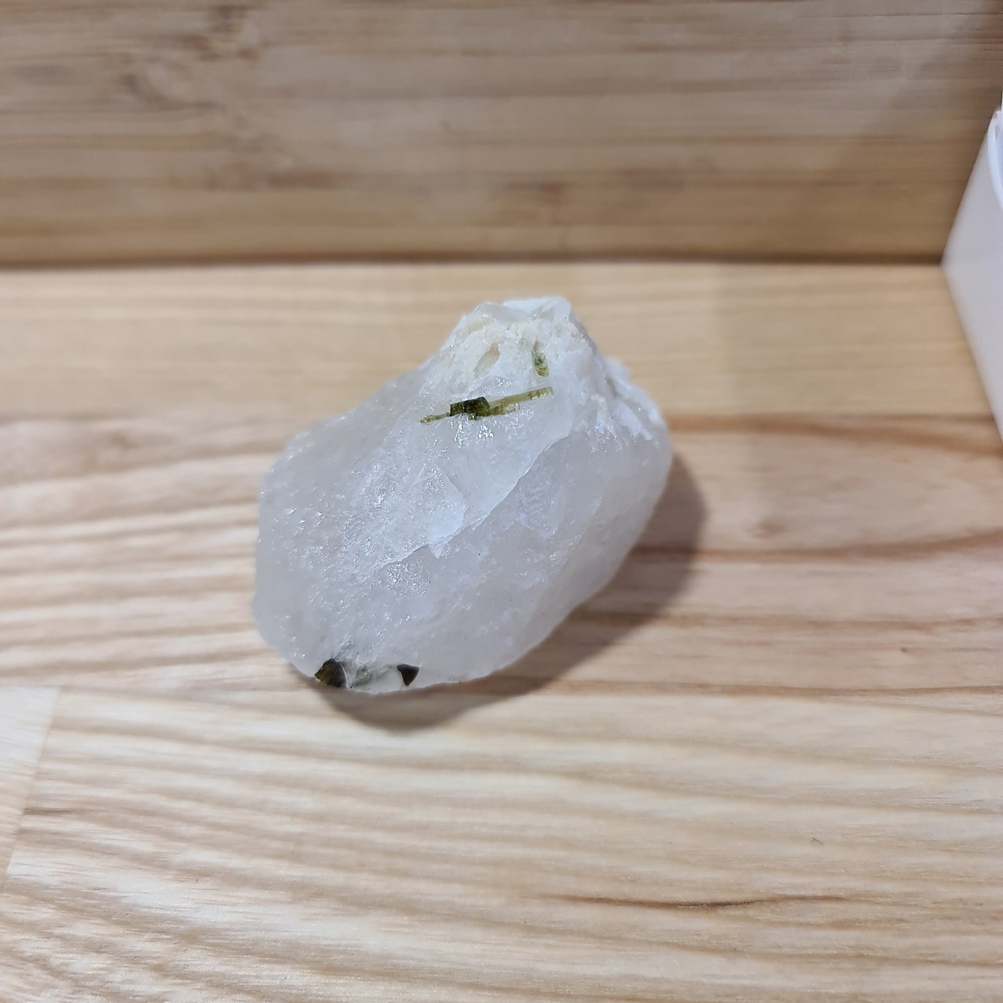 Green Tourmaline in Quartz