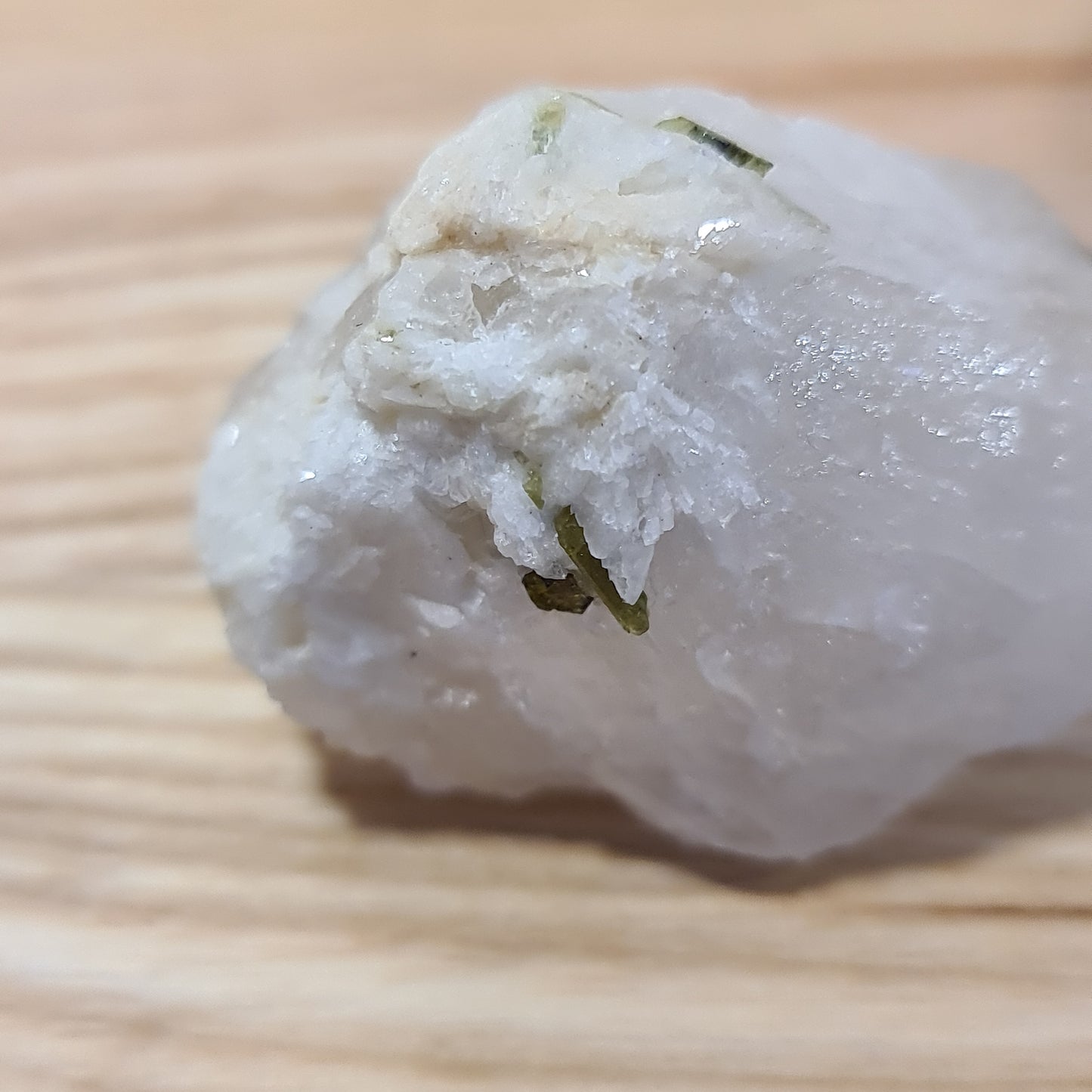 Green Tourmaline in Quartz