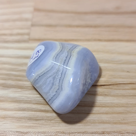 Blue Lace Agate Pebble I (i)