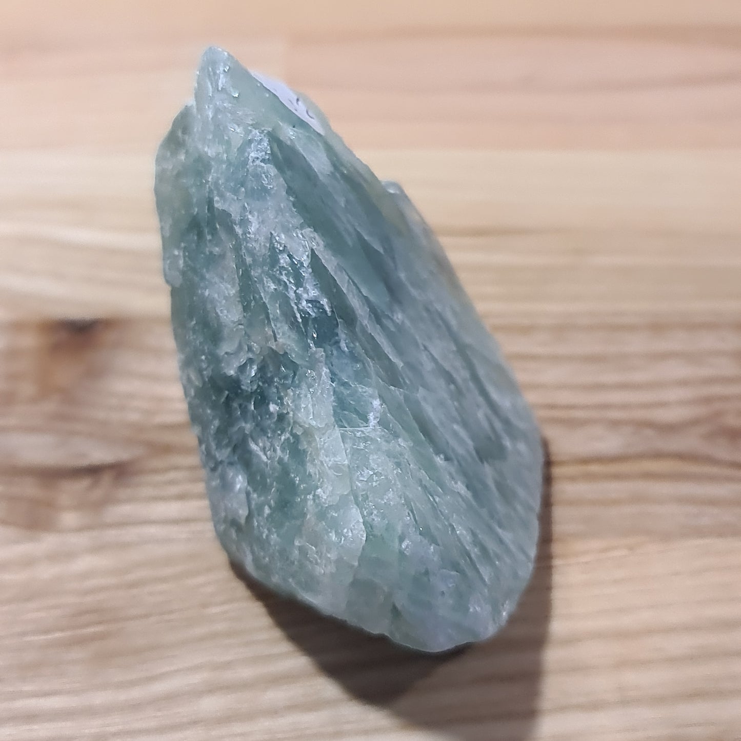 Green Fluorite Cut & Polished face