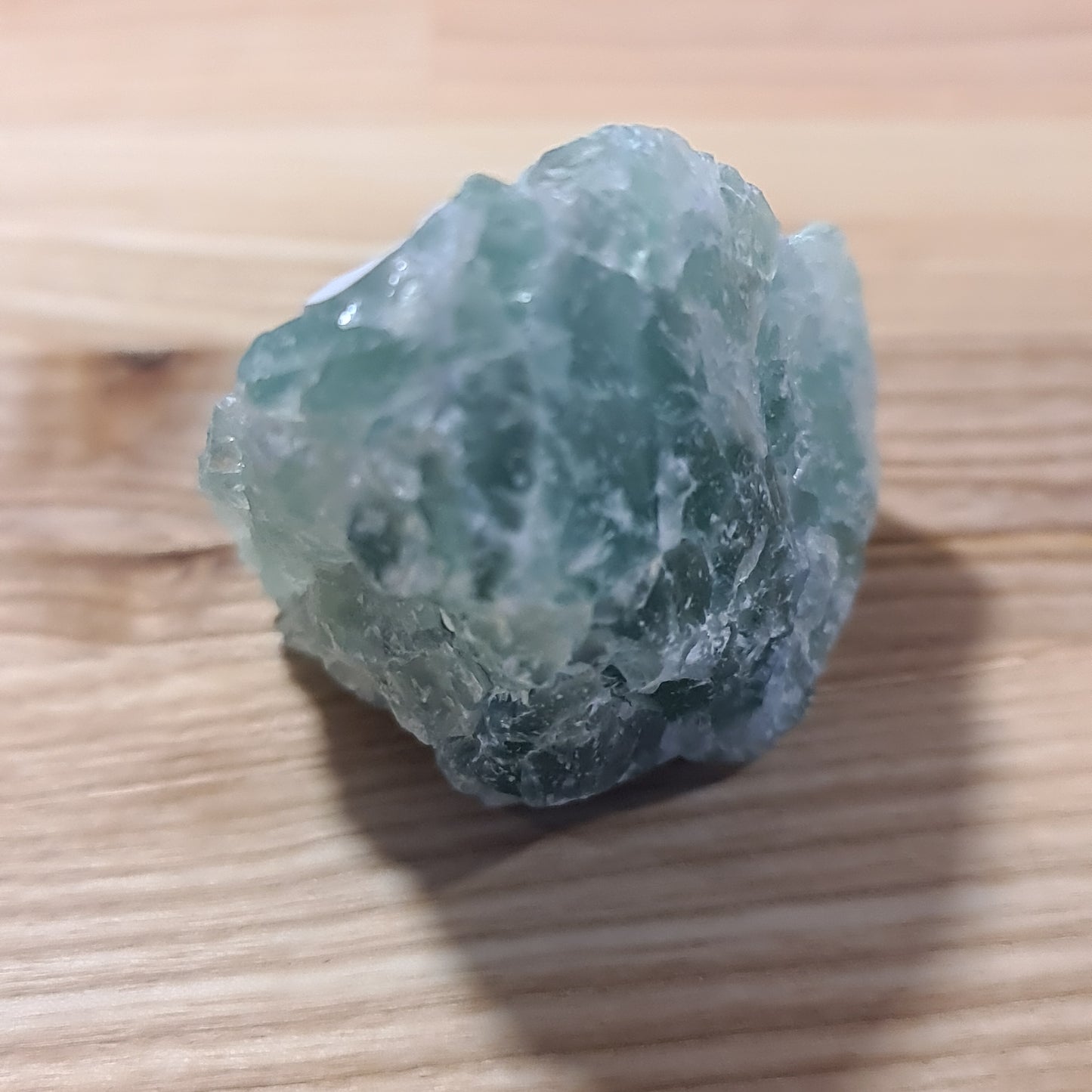 Green Fluorite Cut & Polished face