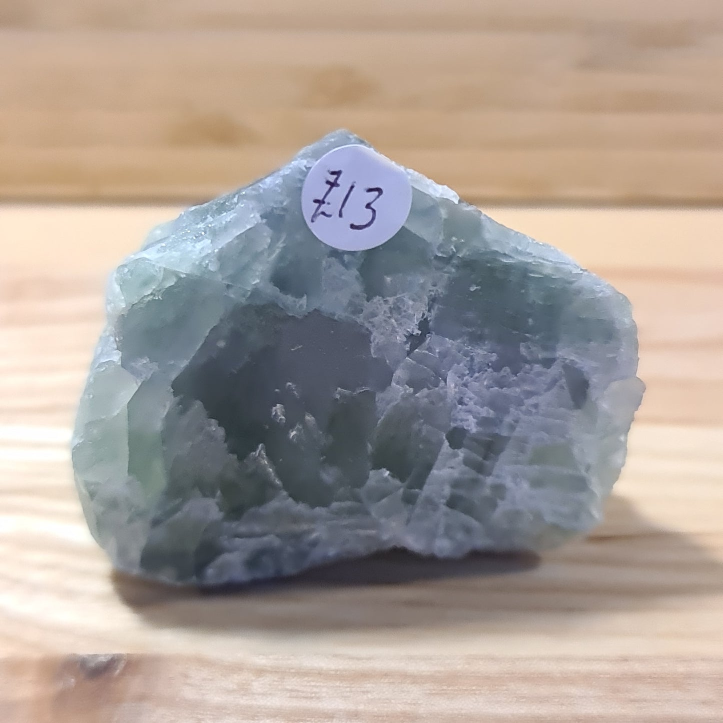 Green Fluorite Cut & Polished face