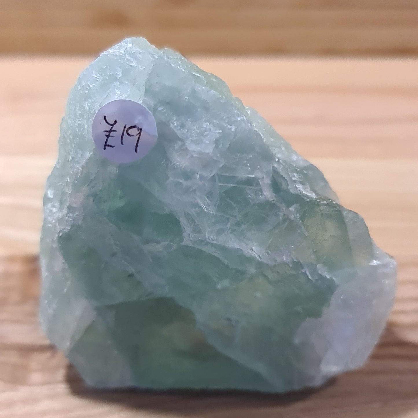 Green Fluorite Cut & Polished face