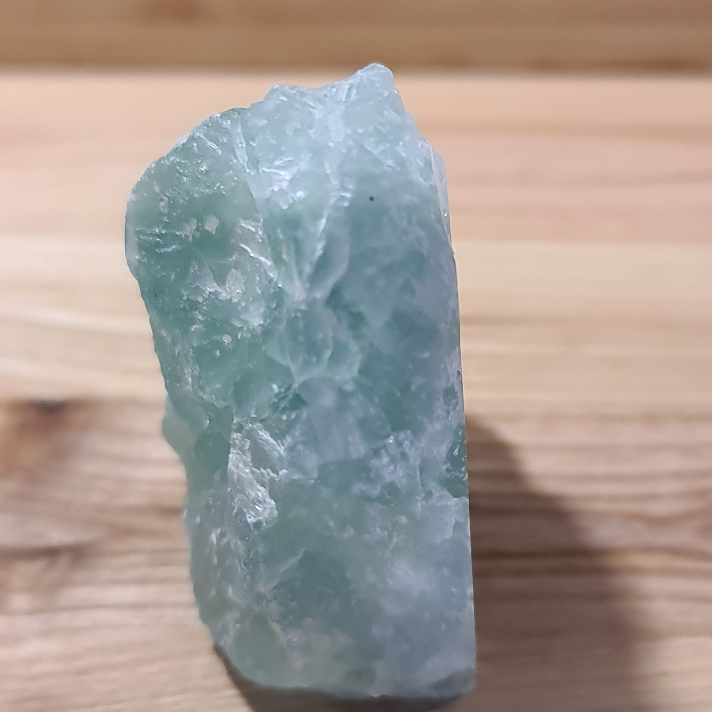 Green Fluorite Cut & Polished face