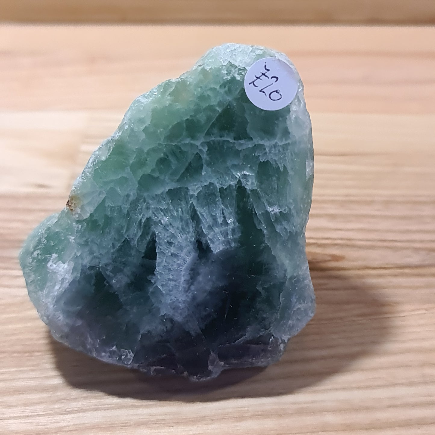 Green Fluorite Cut & Polished face