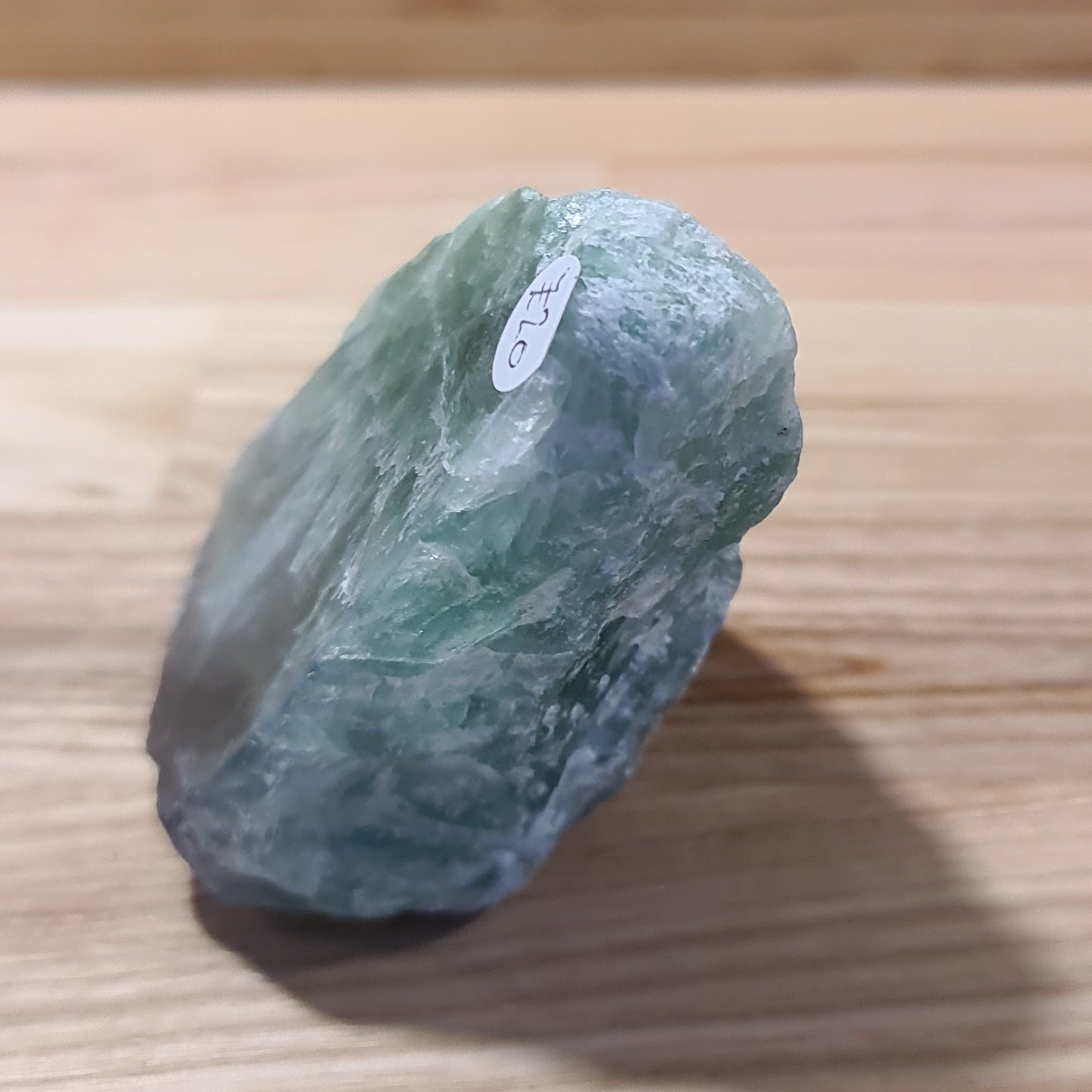 Green Fluorite Cut & Polished face