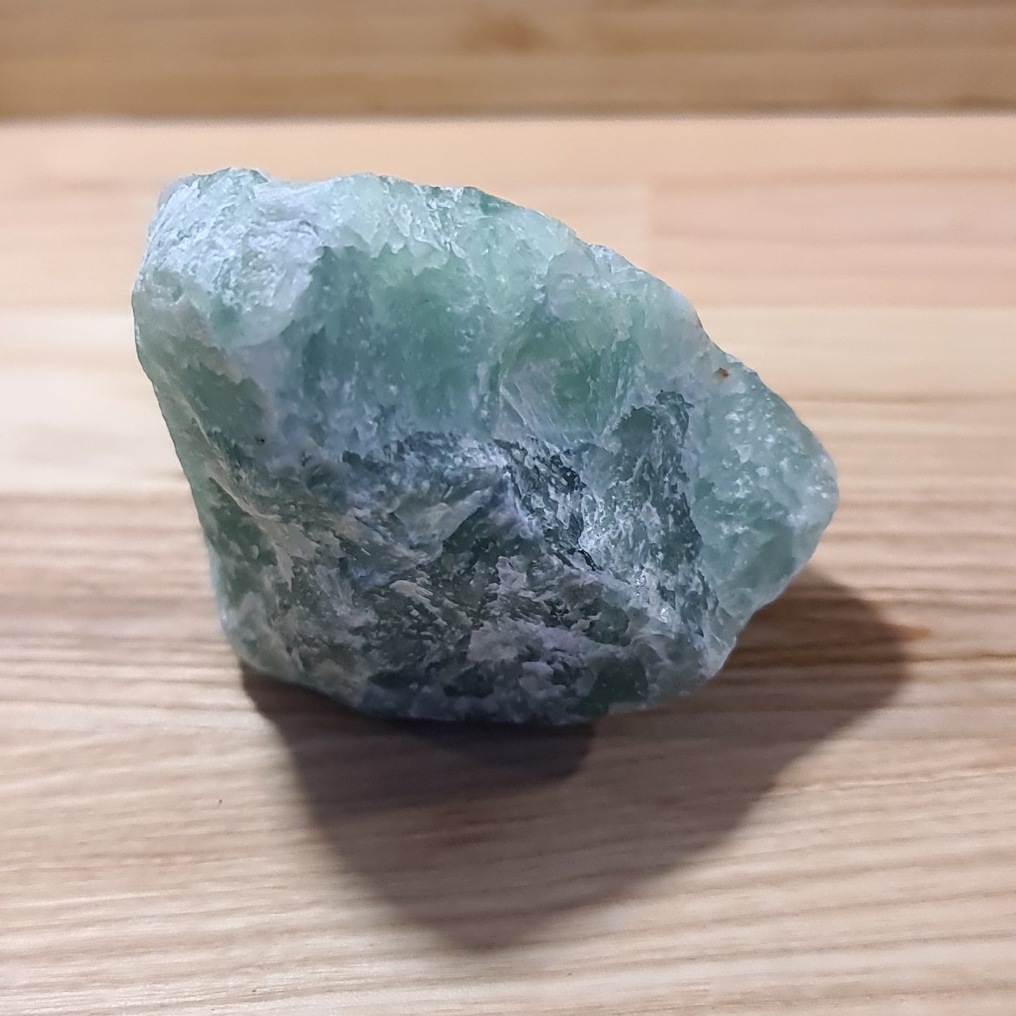 Green Fluorite Cut & Polished face