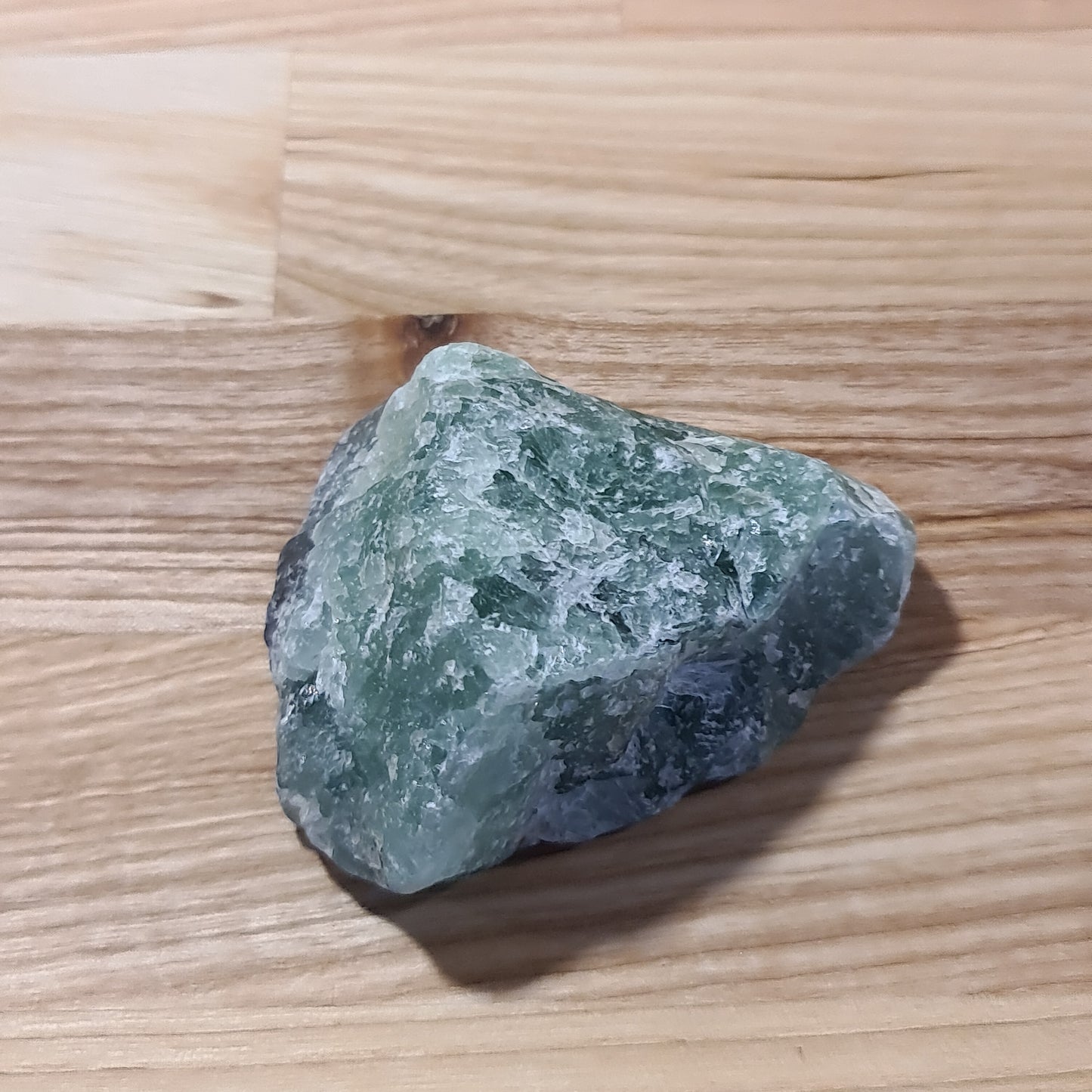 Green Fluorite Cut & Polished face