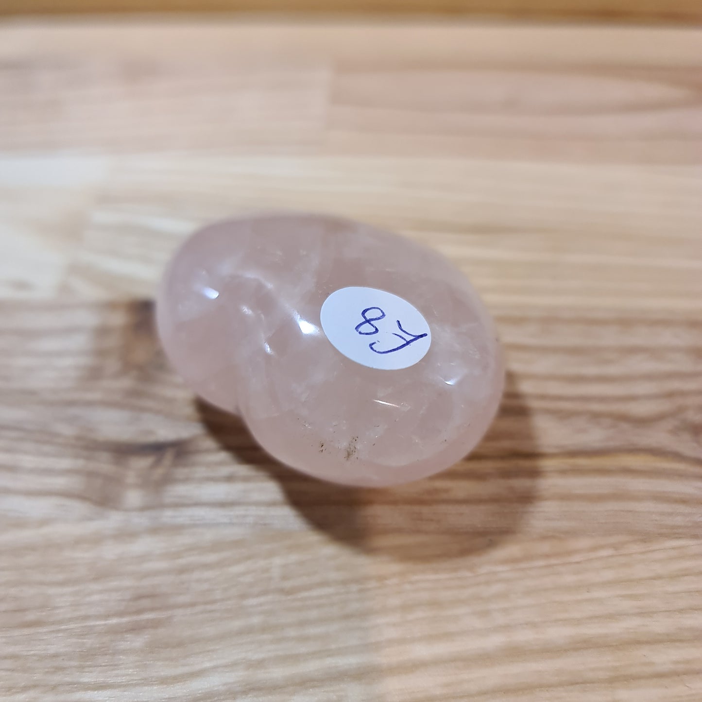Rose Quartz Puffy Heart