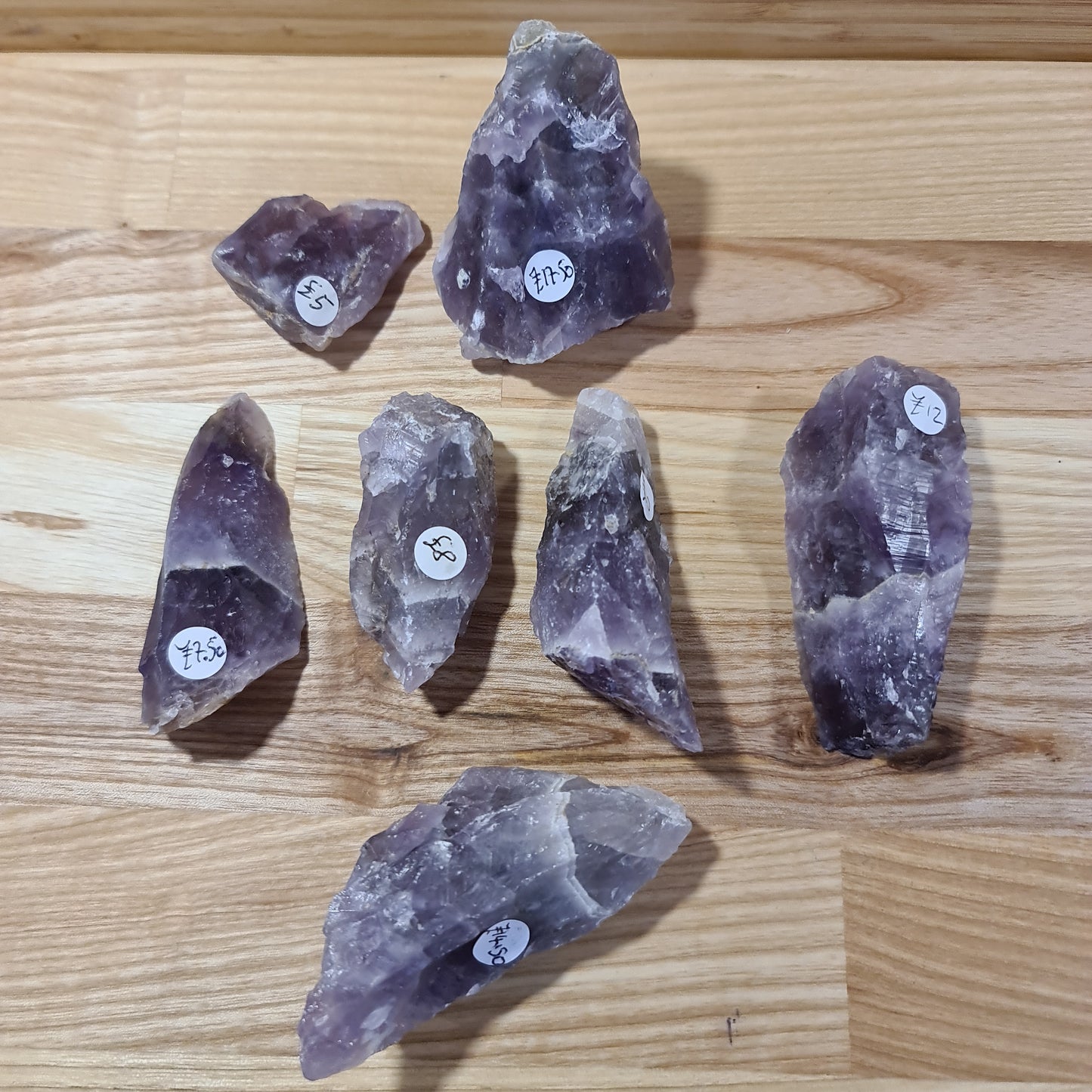 Chevron Amethyst Rough B grade
