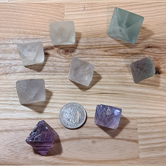 Fluorite Octahedrons