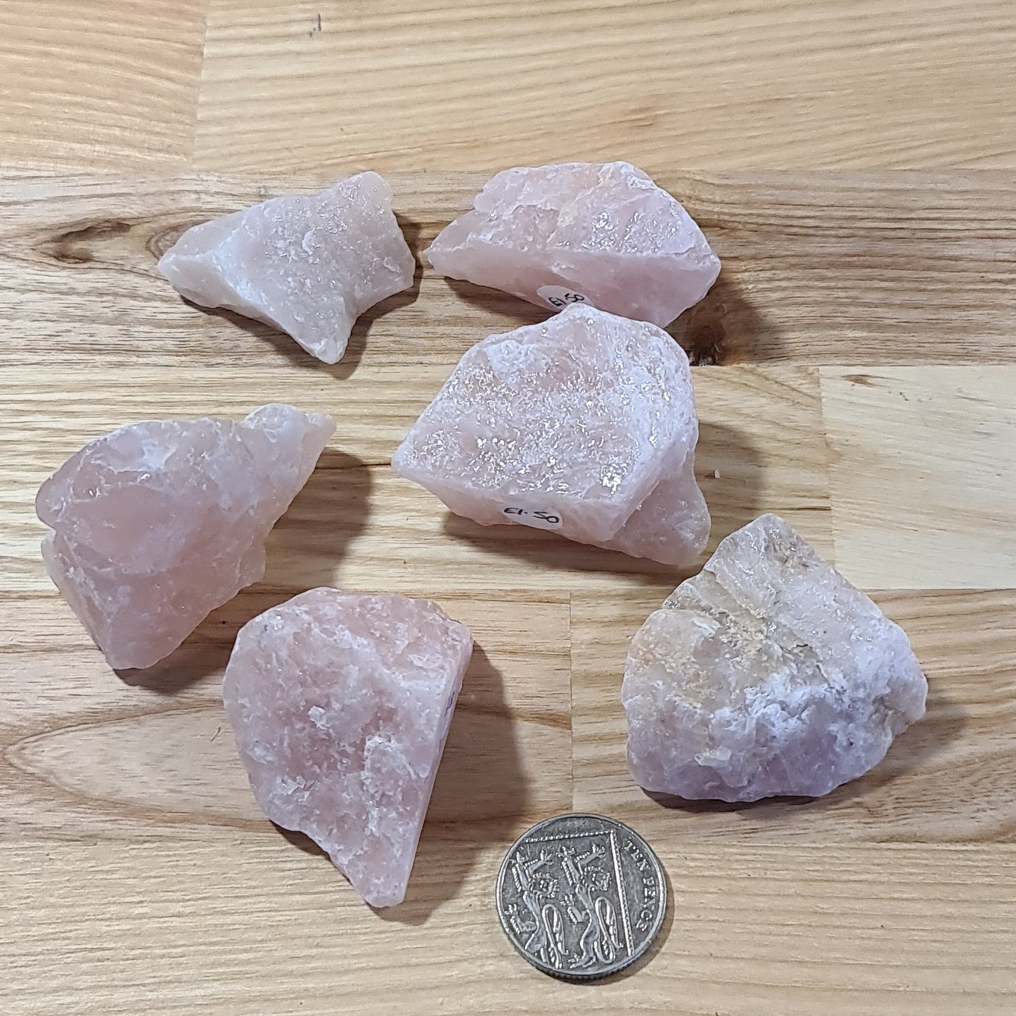 Rose Quartz "A" Grade rough pieces