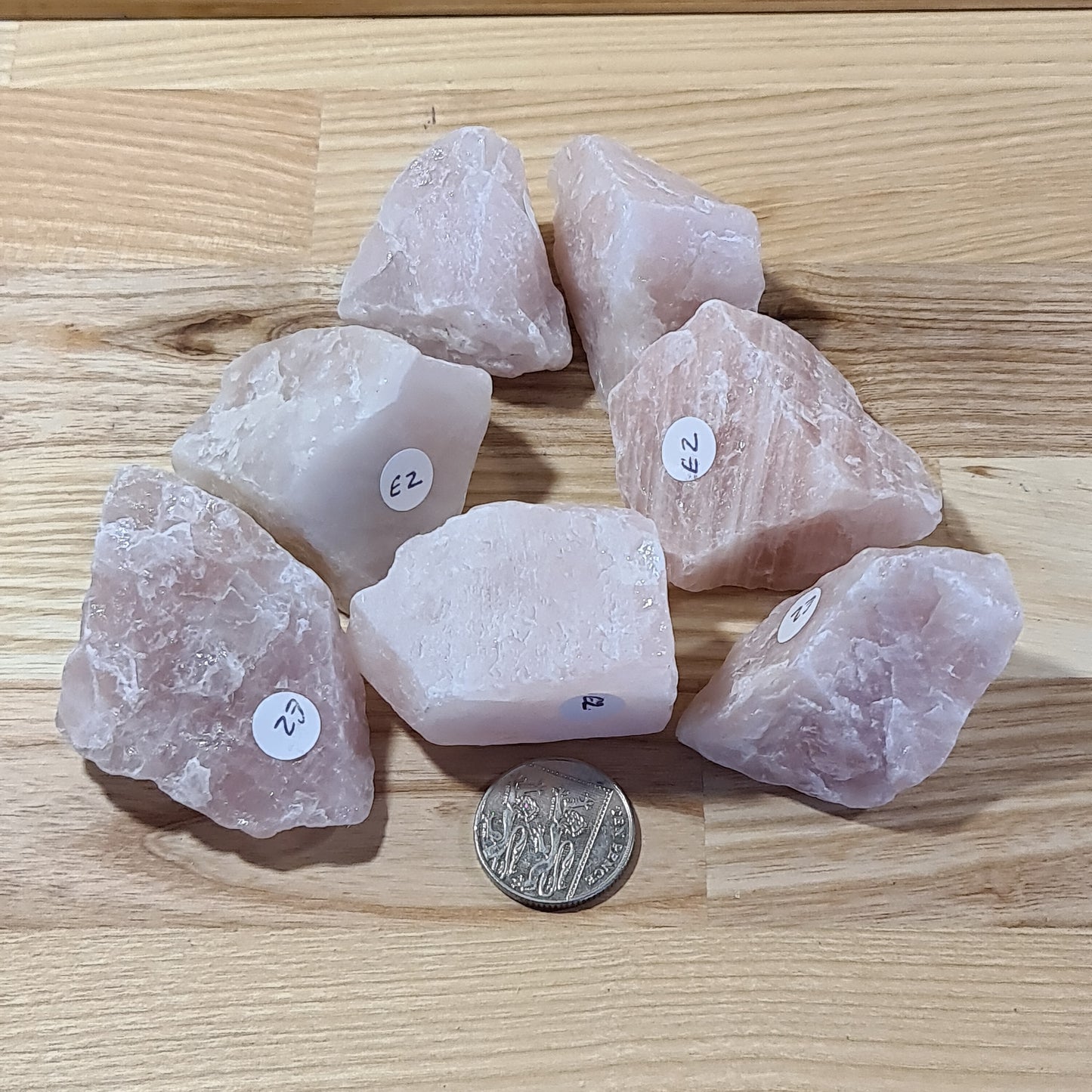 Rose Quartz "A" Grade rough pieces