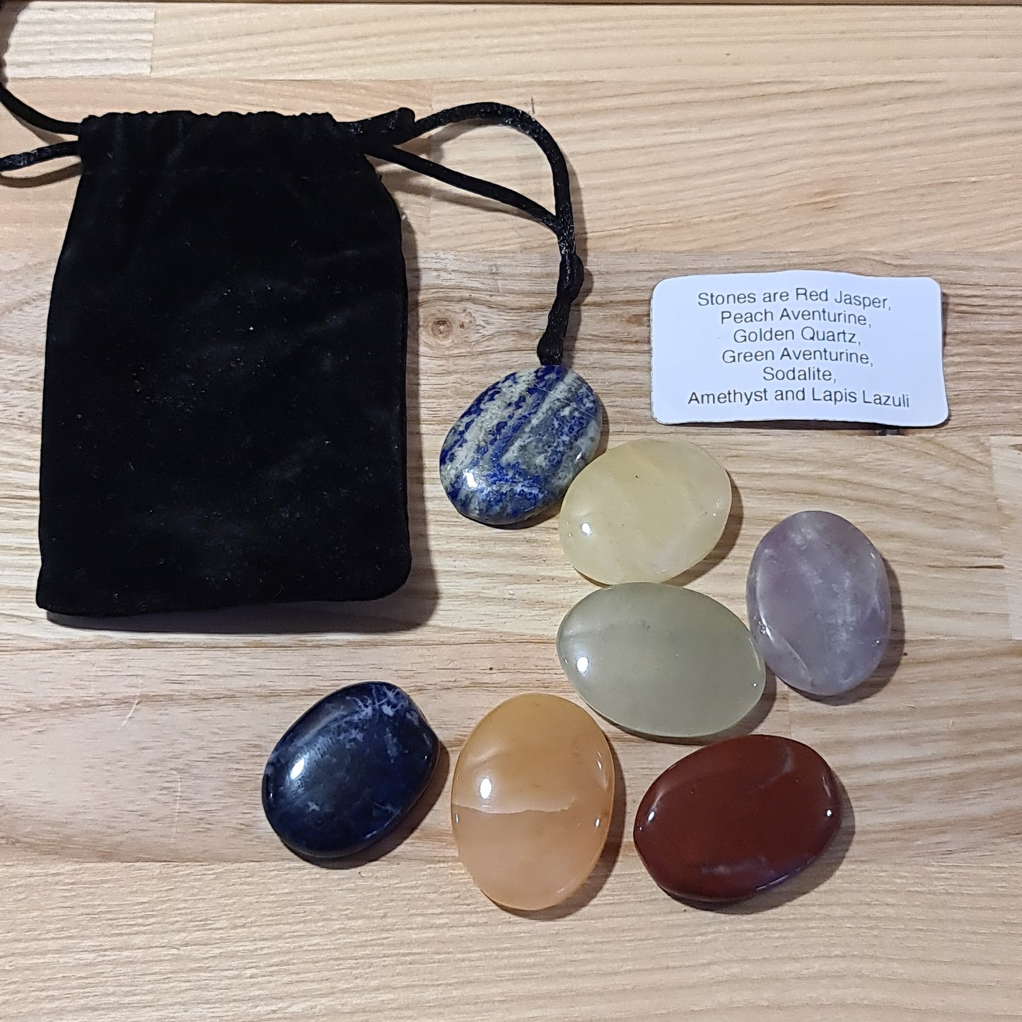 Oval Chakra Set of Stones