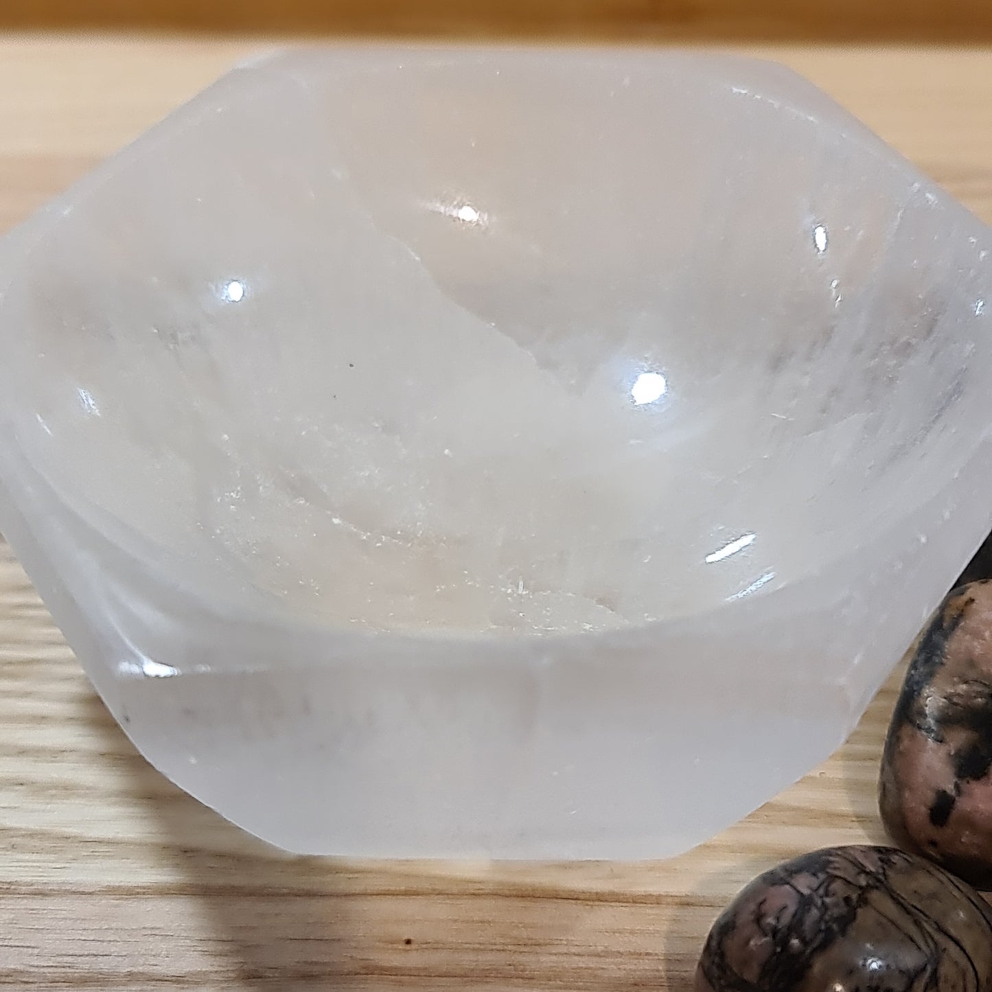 Selenite Hexagonal Bowl
