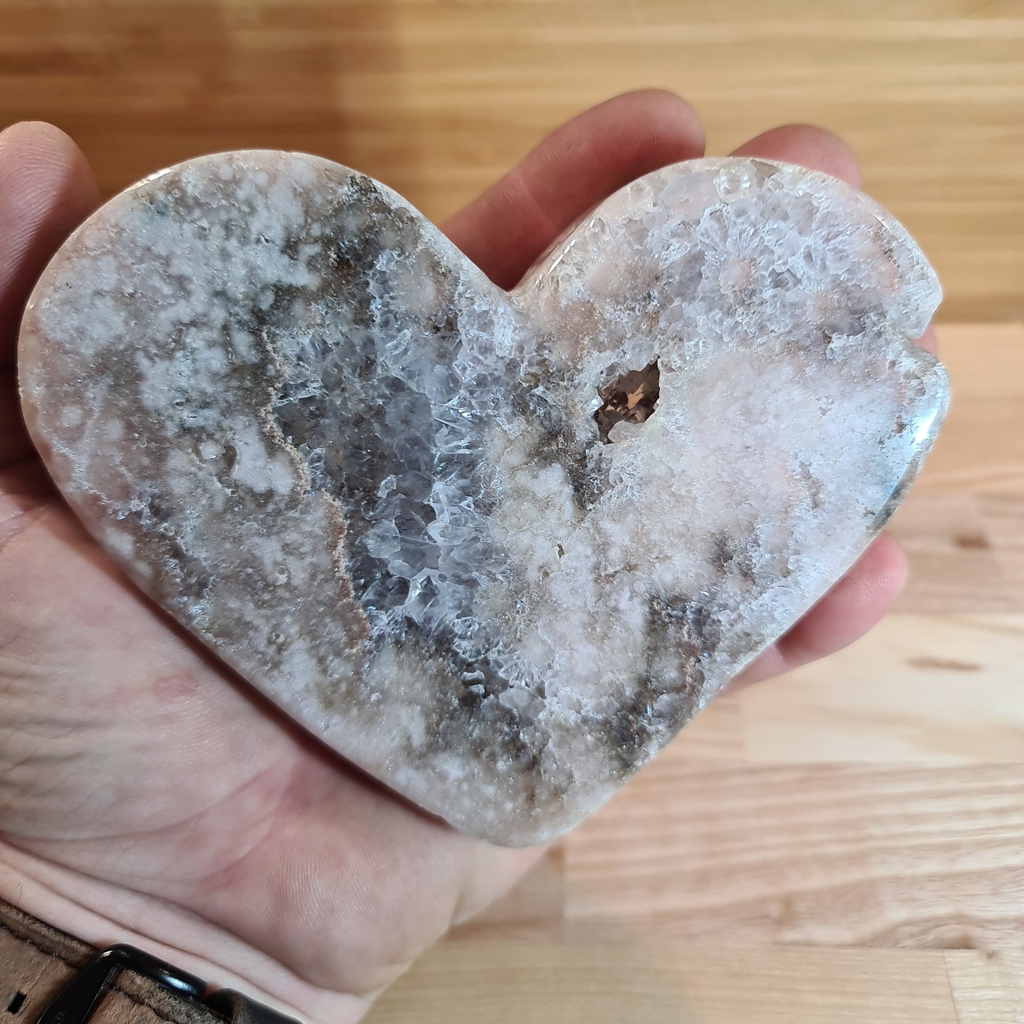 Pink Amethyst Heart