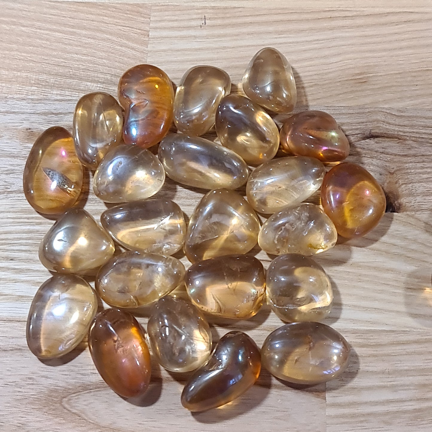 Champagne Aura Quartz Tublestones