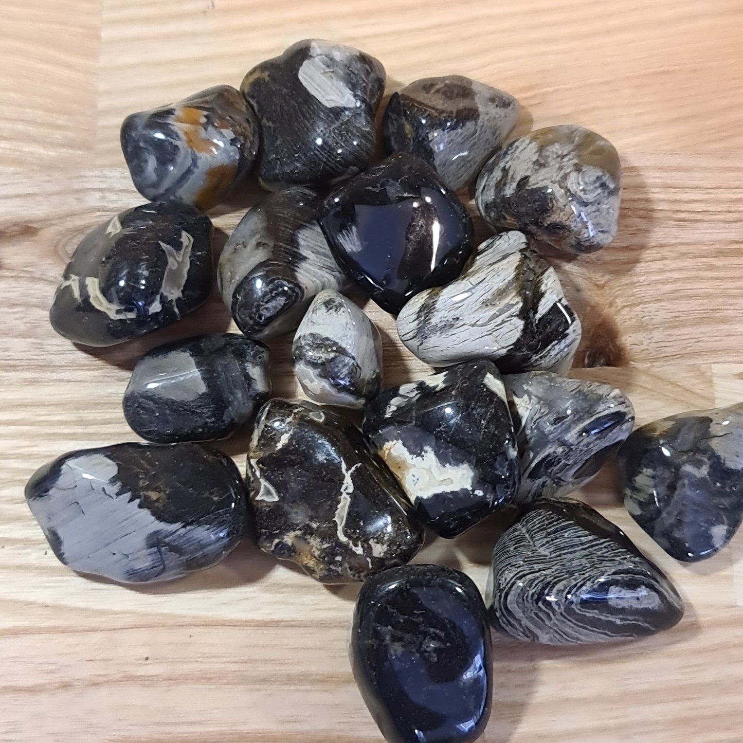 Silver Leaf Jasper Tumblestone