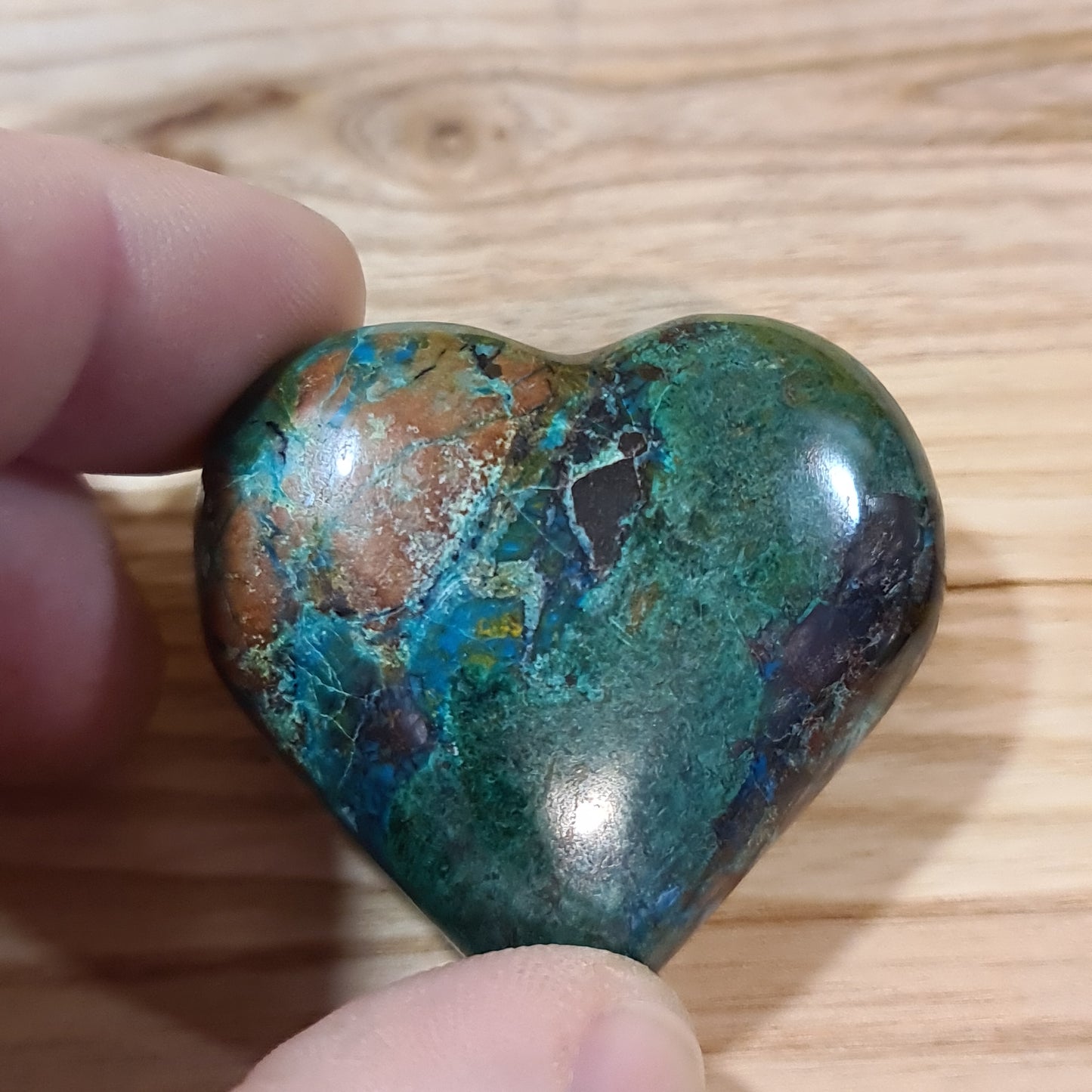 Chrysocolla Heart 40-50mm