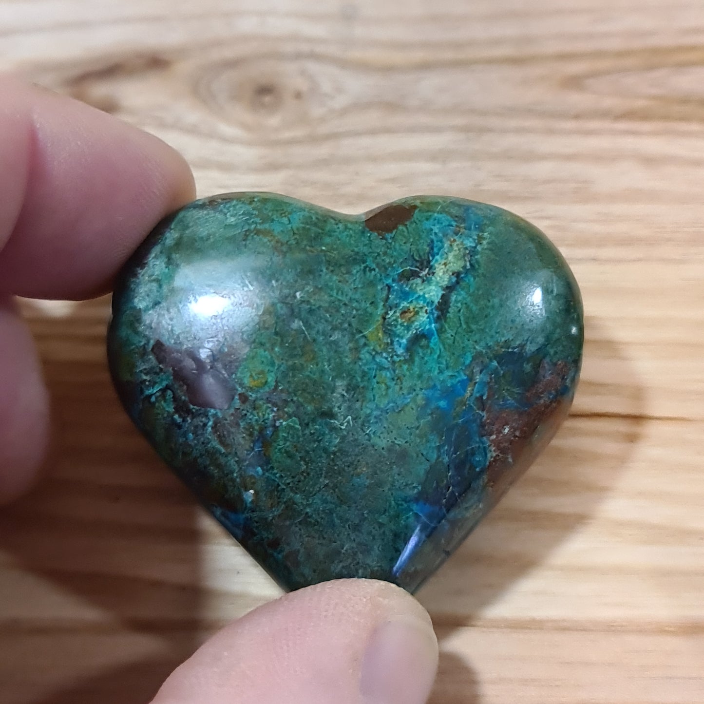 Chrysocolla Heart 40-50mm