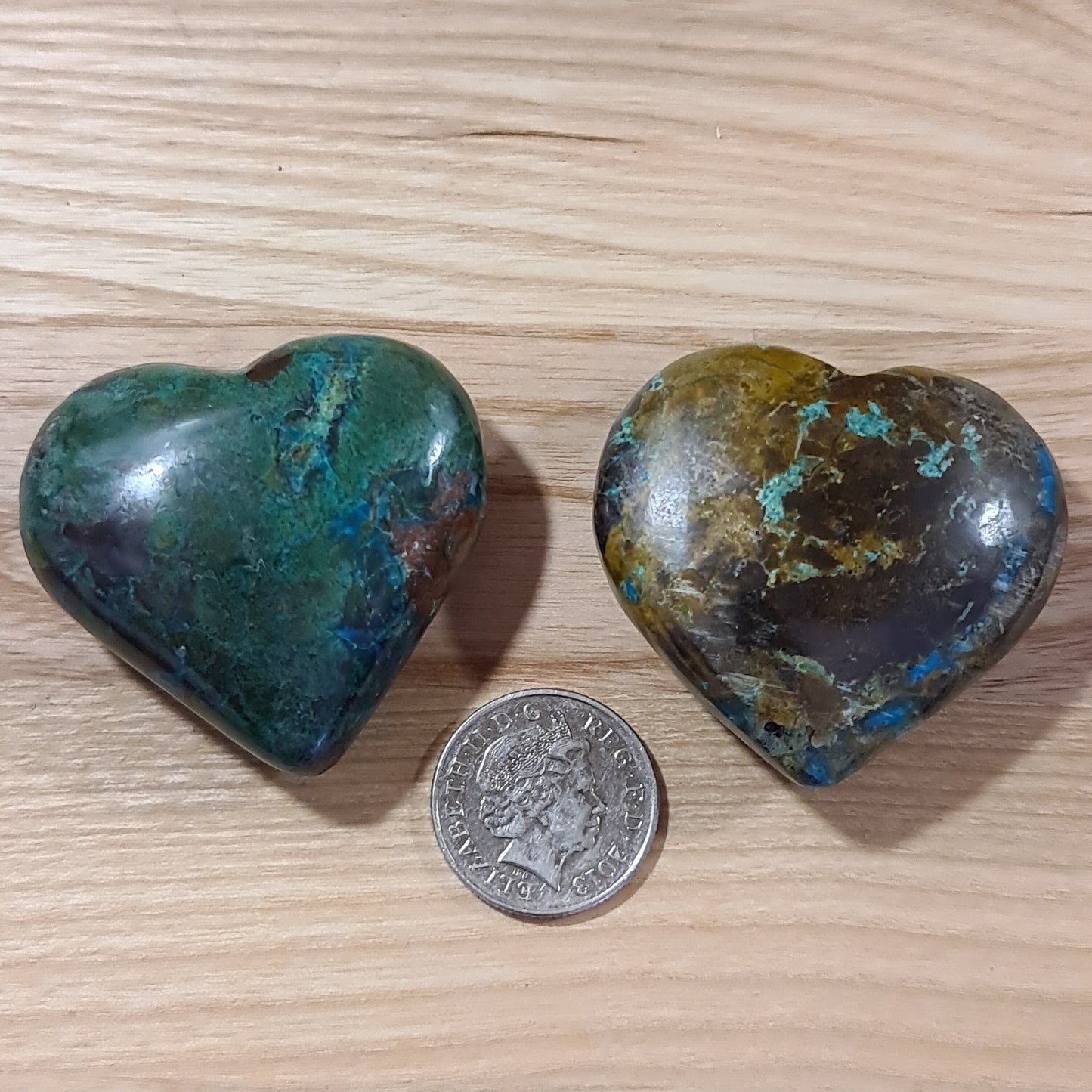 Chrysocolla Heart 40-50mm