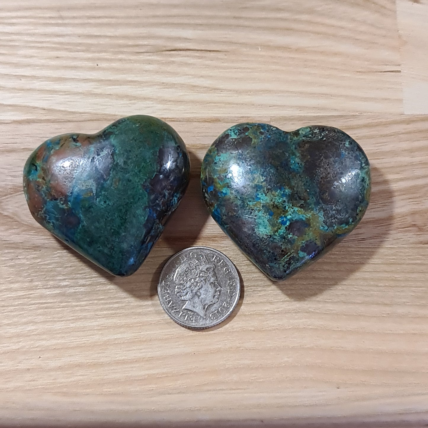 Chrysocolla Heart 40-50mm