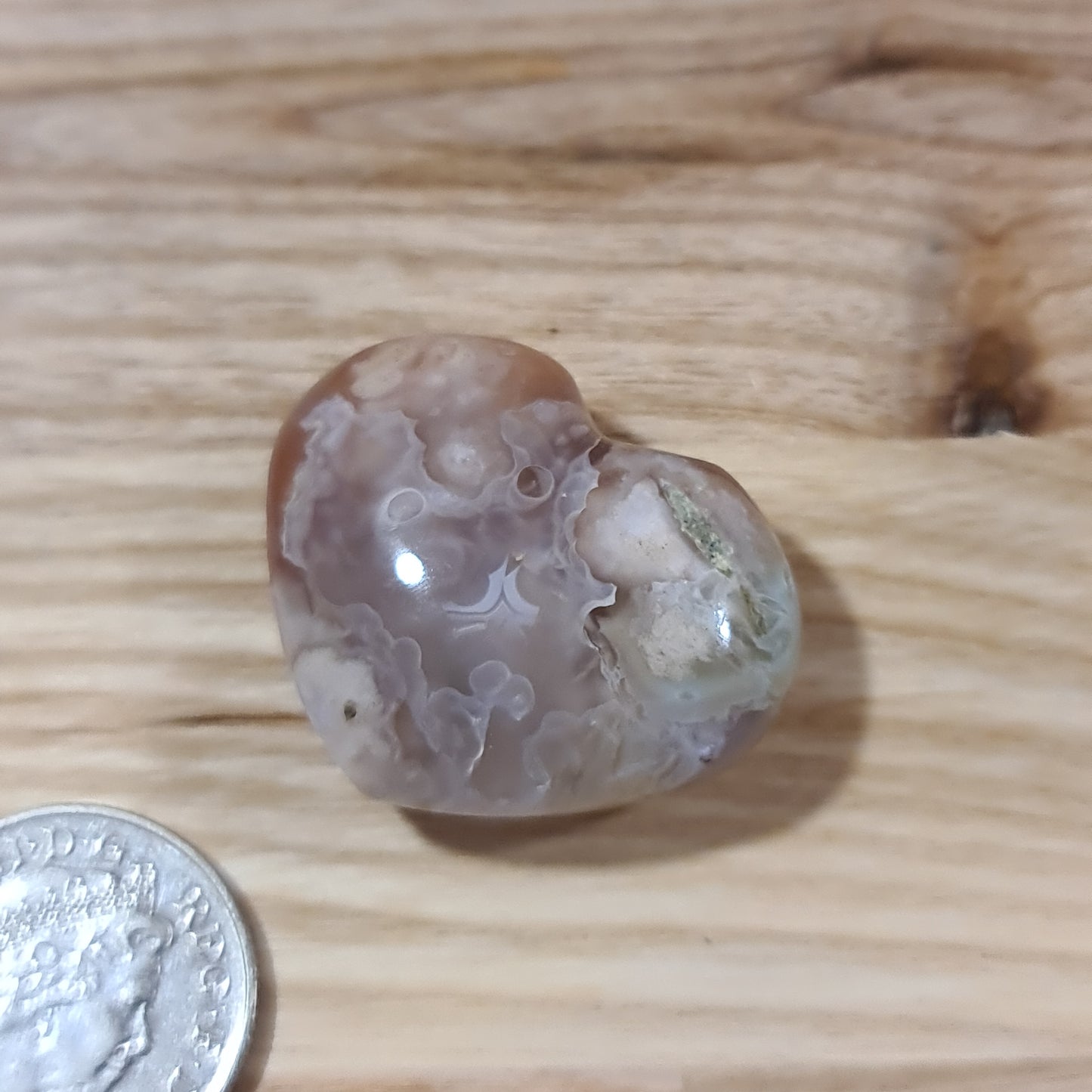 Flower Agate Hearts