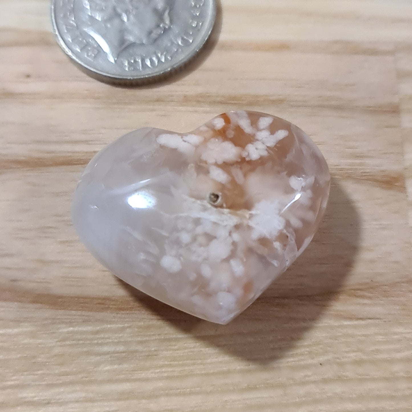 Flower Agate Hearts