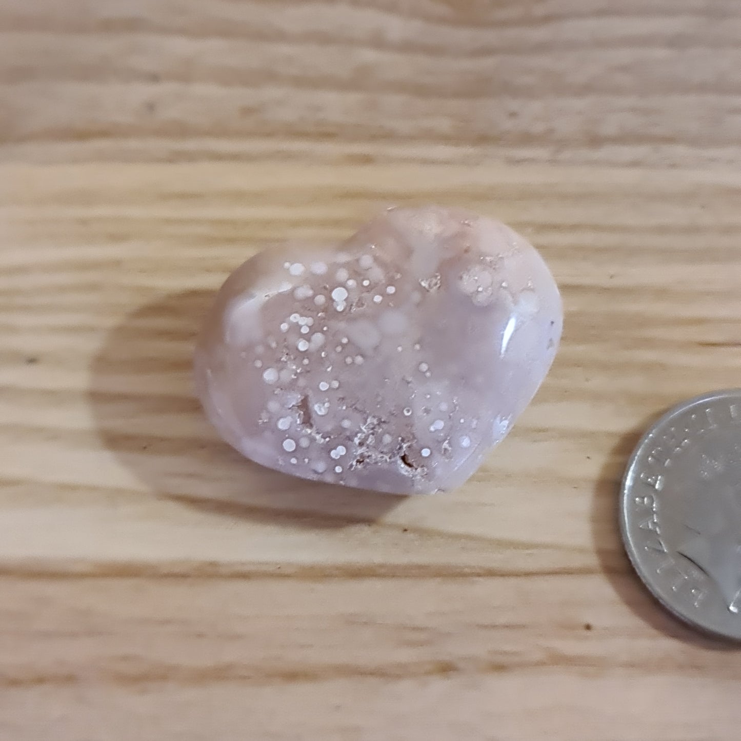 Flower Agate Hearts