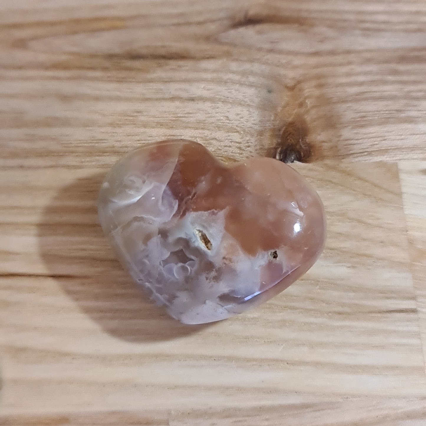 Flower Agate Hearts