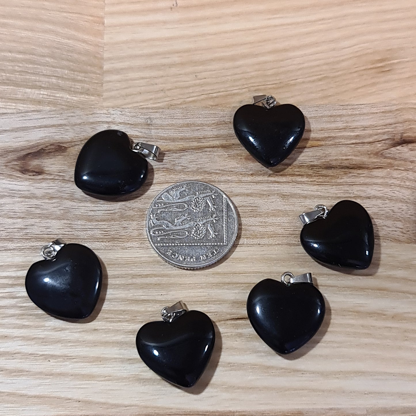 Black Obsidian Heart Pendant