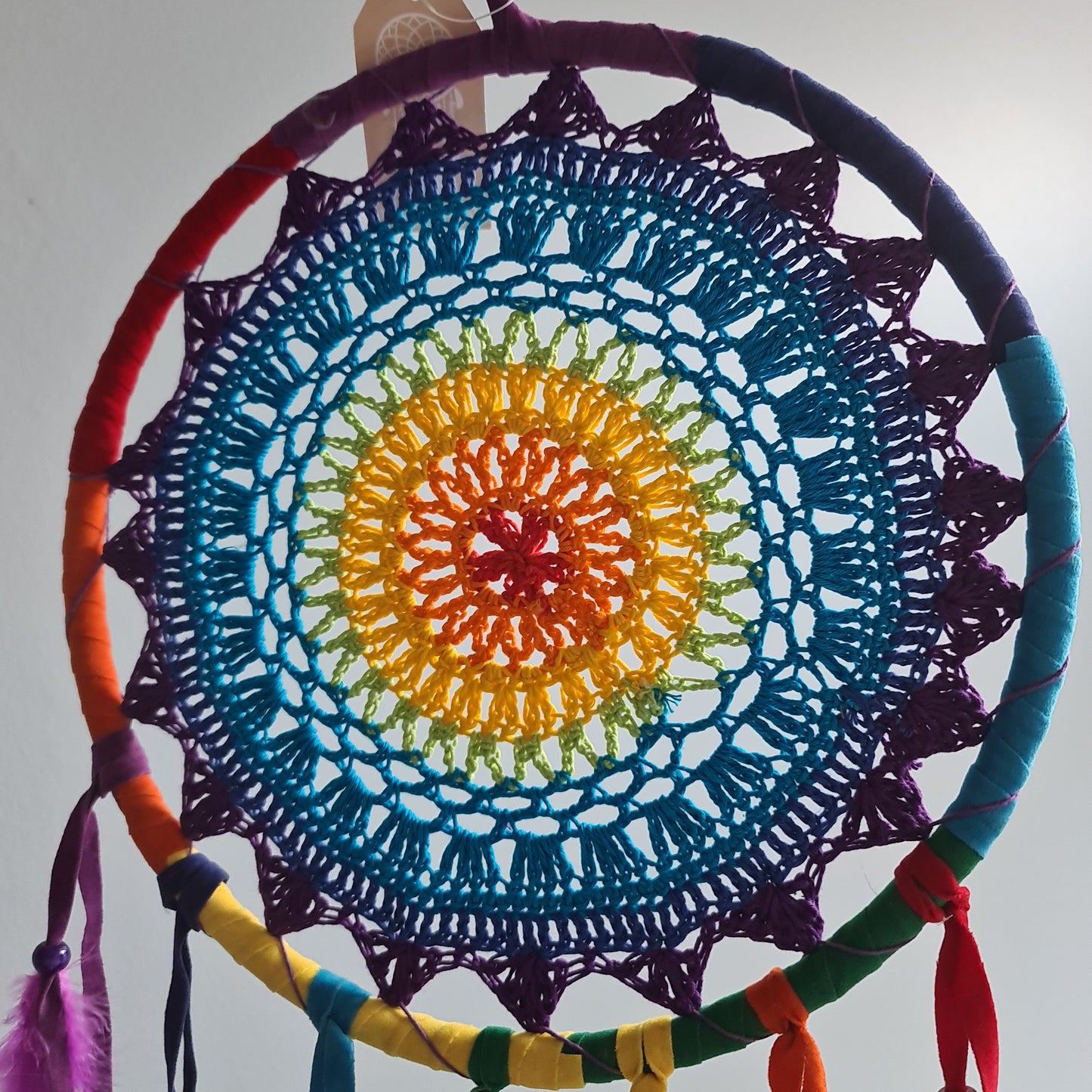 Chakra Woven Dreamcatcher Large