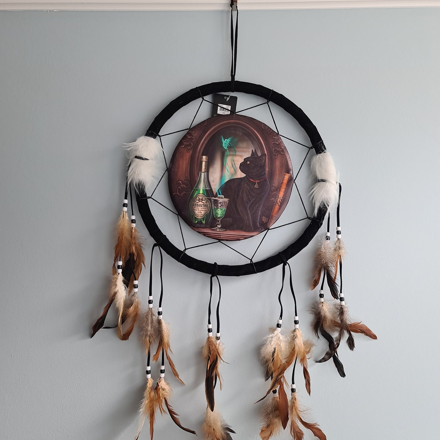 Absinthe Cat Dreamcatcher