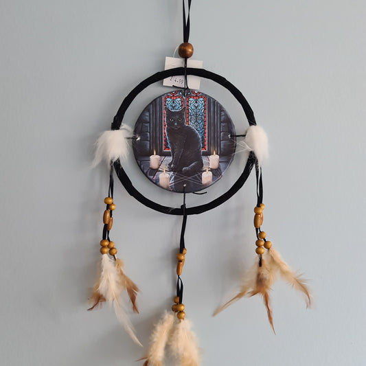 Pentagram Cat Dreamcatcher