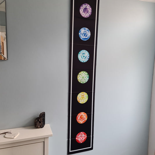 Chakra Wall-hanging (Black Background)