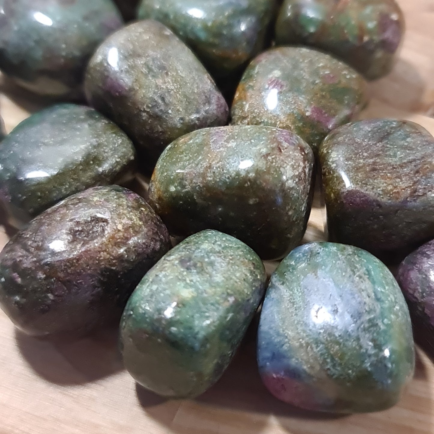 Ruby in Zoisite Tumblestone