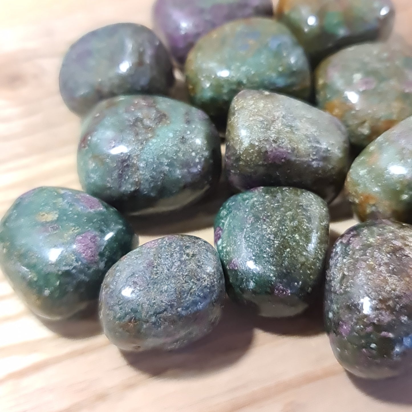 Ruby in Zoisite Tumblestone