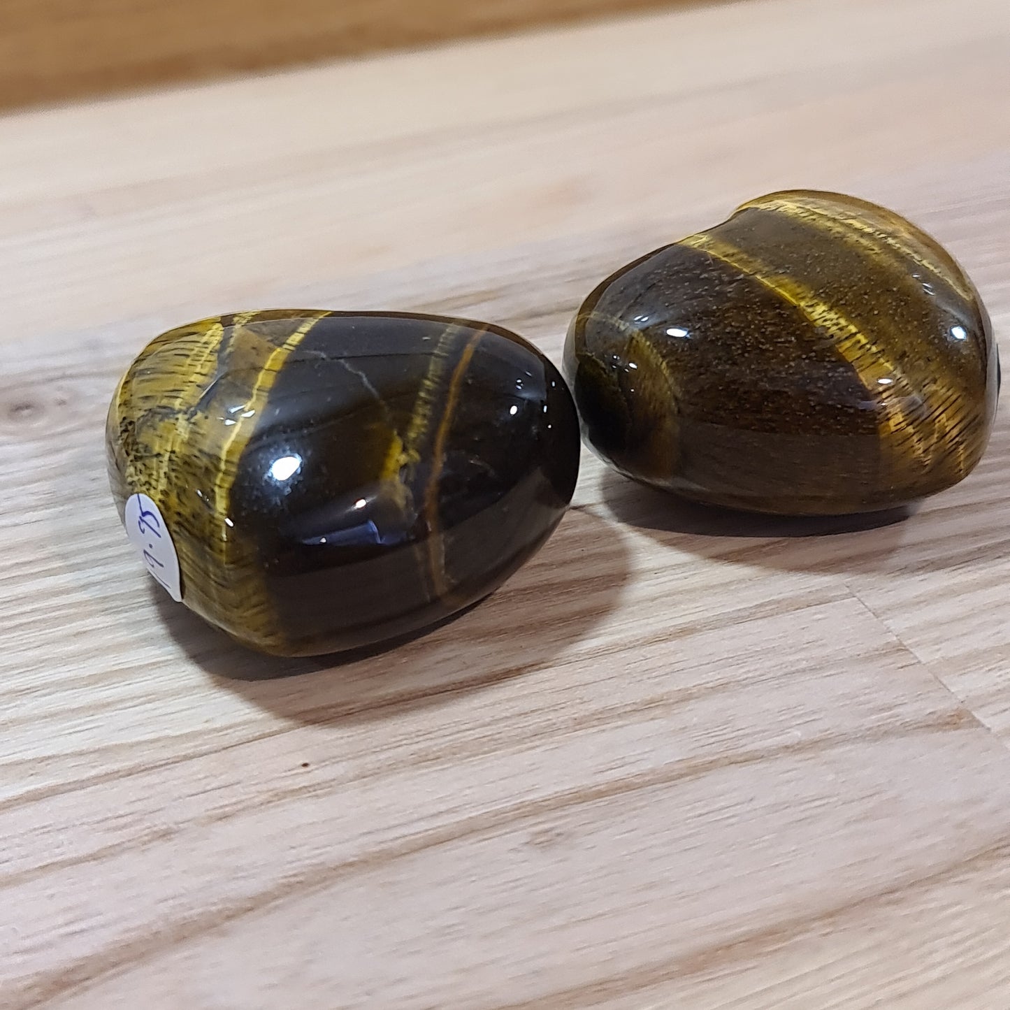 Tigers Eye Puffy Heart