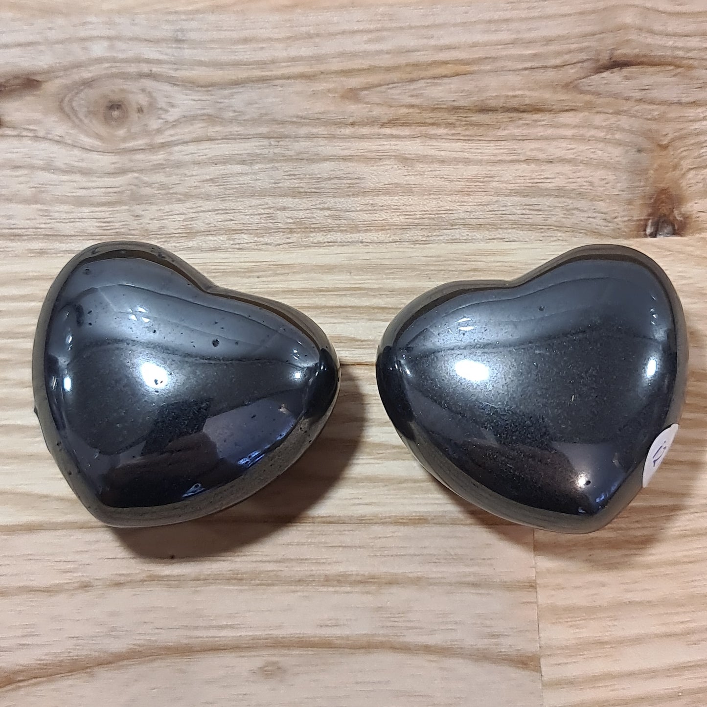 Hematite Puffy Heart