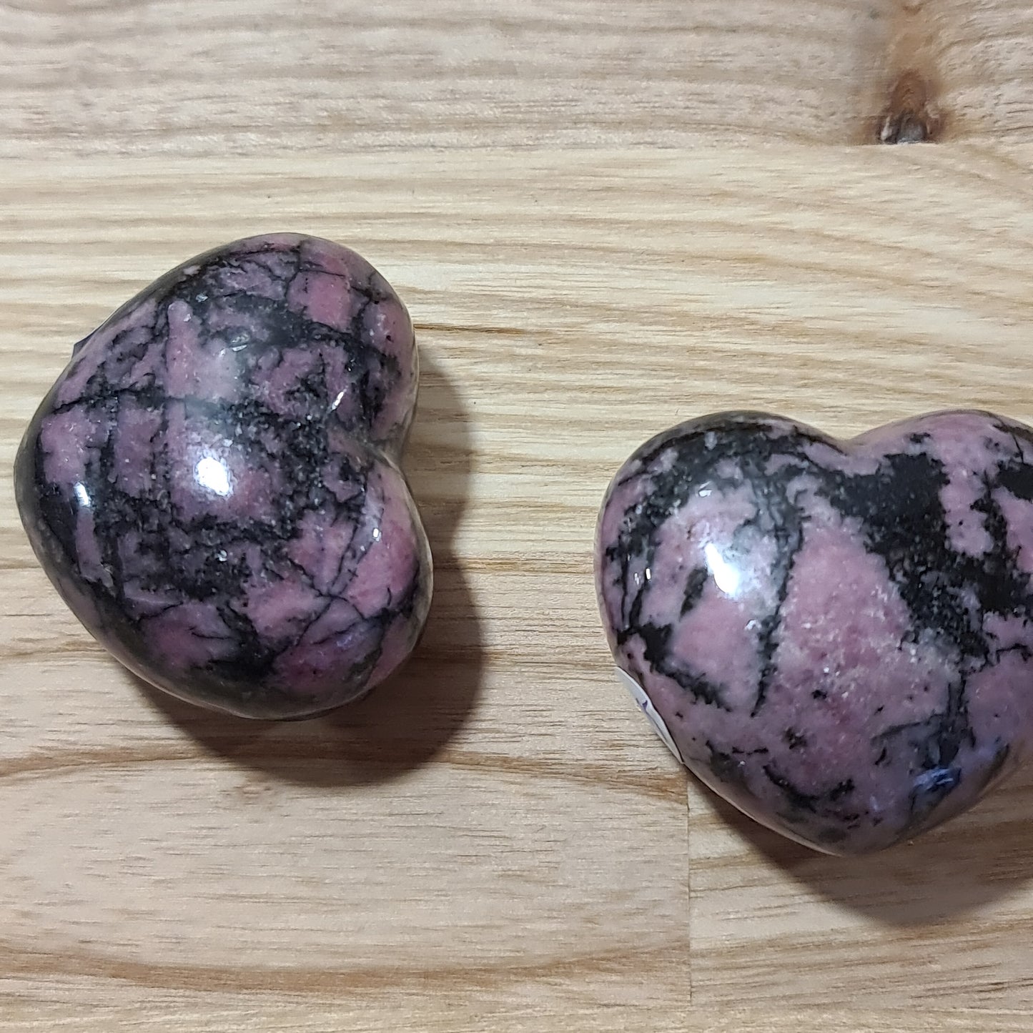 Rhodonite Puffy Heart