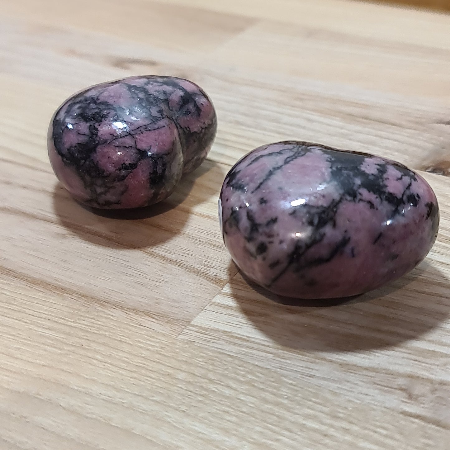 Rhodonite Puffy Heart