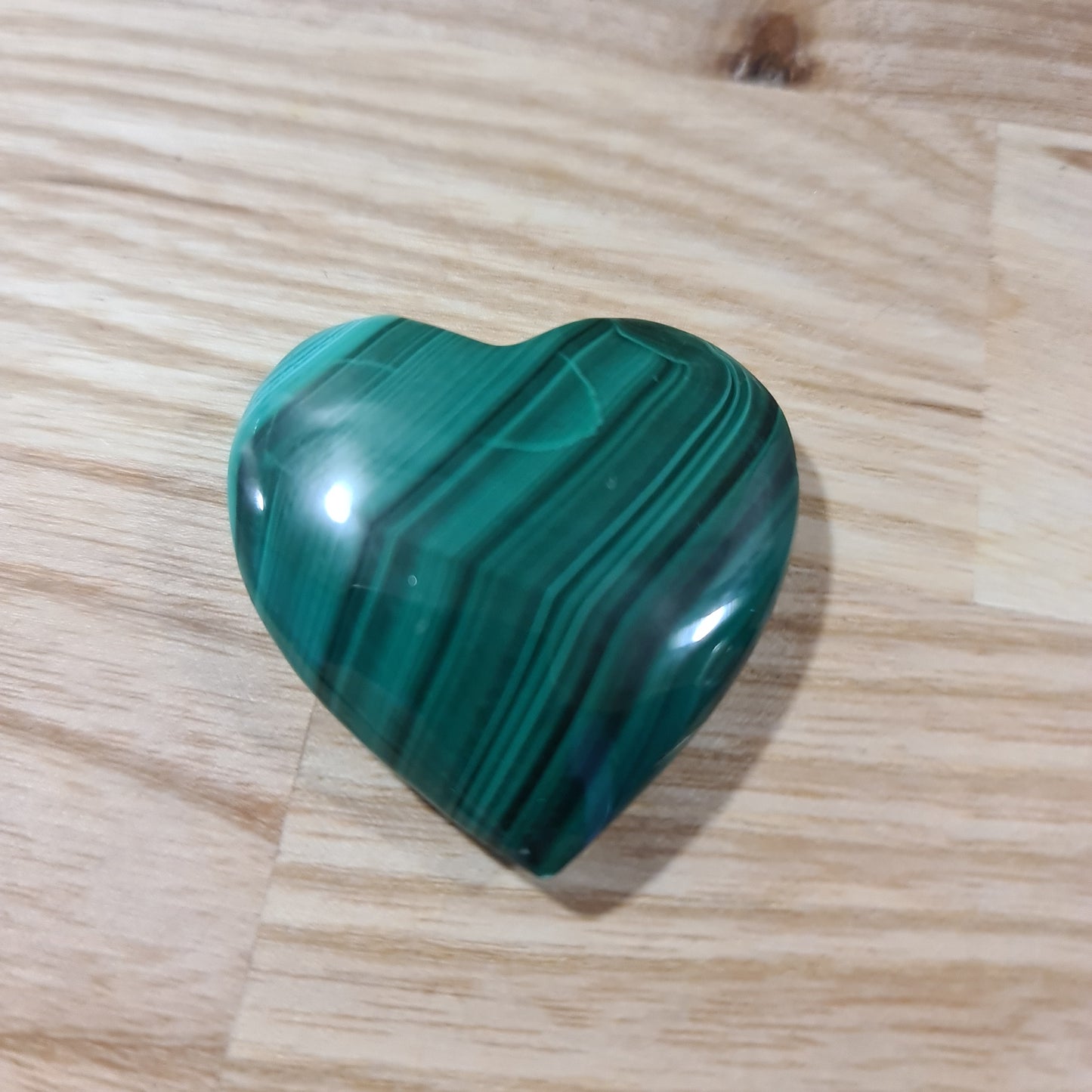 Malachite Polished Heart