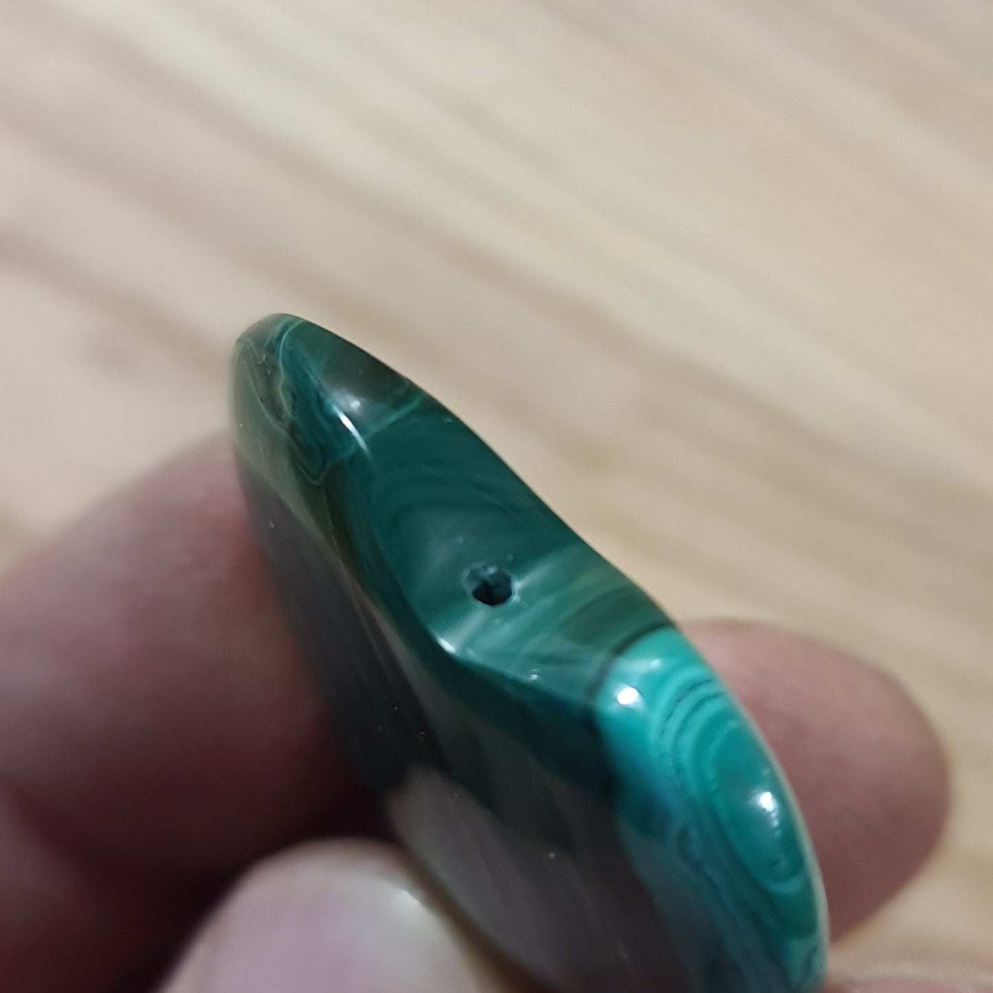 Malachite Polished Heart