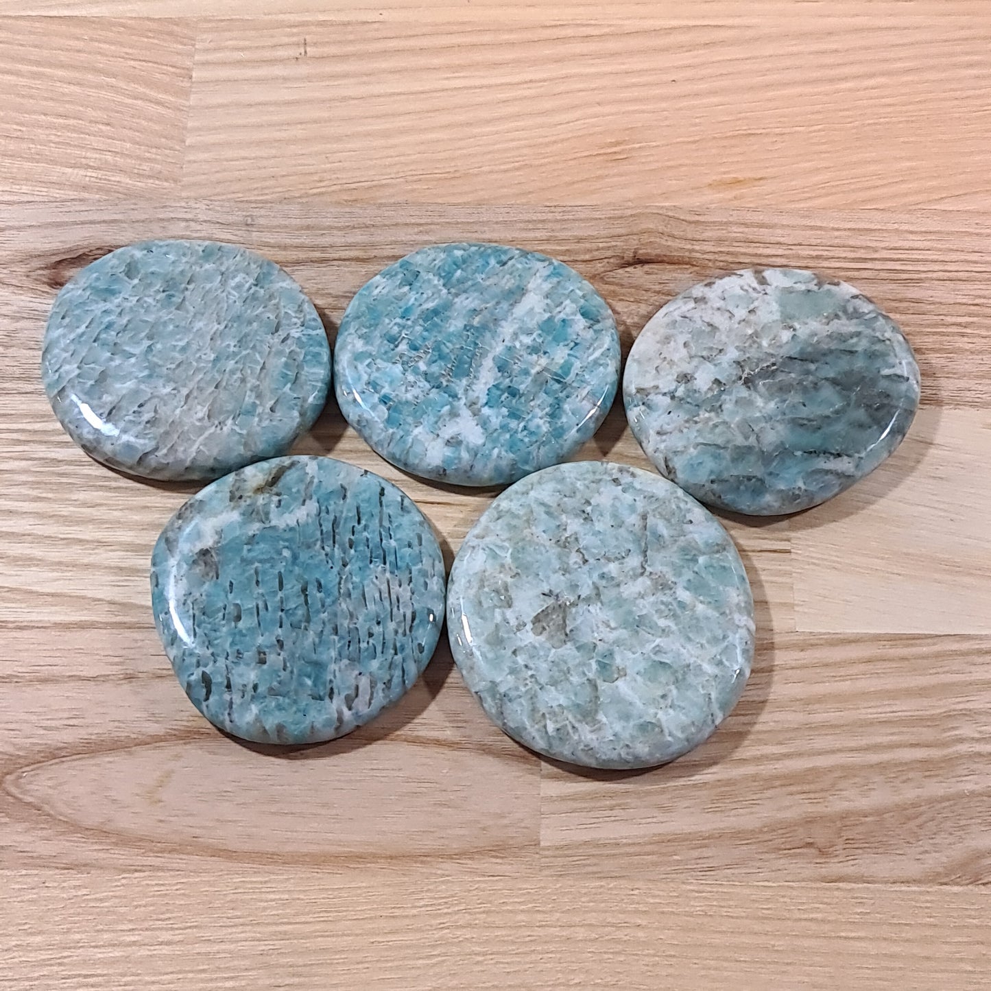 Graphic Amazonite Smoothstone - Madagascar
